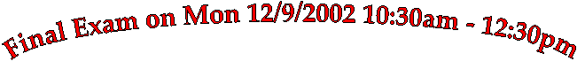 Test #2 on Thu 11/21/2002